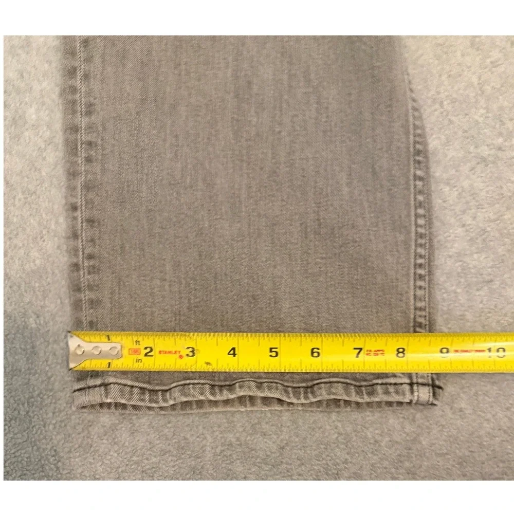 Calvin Klein Jeans Mens 38x30 Gray Straight Leg Denim Pants Faded Wash
